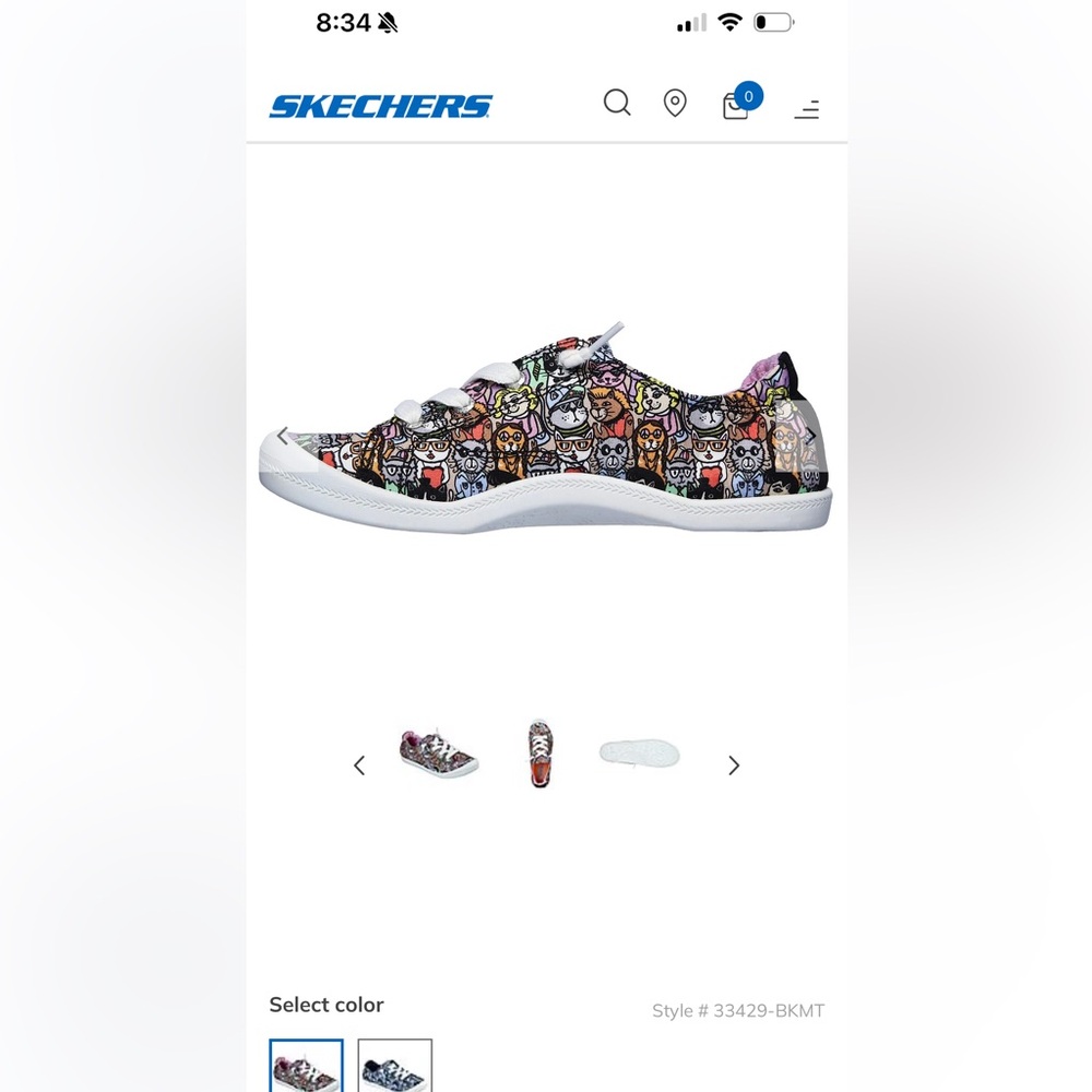 Bobs from Skechers Classy Cat memory foam sneakers - Picture 2 of 6